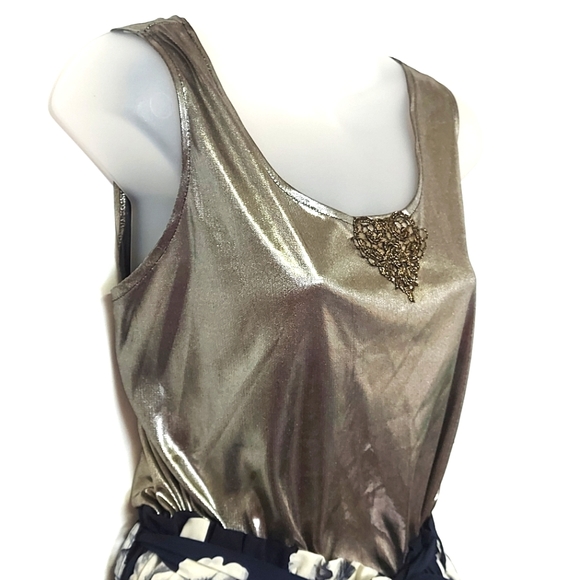 3 for $25- Gold Camisole Top, Size Large - Picture 9 of 13